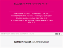 Tablet Screenshot of elizabethwurst.com